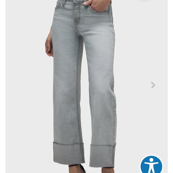 Hudson Jeans Light Gray Flare & Wide Leg - Picture 2 of 3